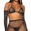 Lingerie * | Leg Avenue Sparkle And Fine Bra Set