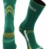 Ncaa Socks * | Buy Tck Unc Charlotte 49Ers Socks University Of North Carolina Charlotte 49Ers Champion Crew Socks Green/Gold