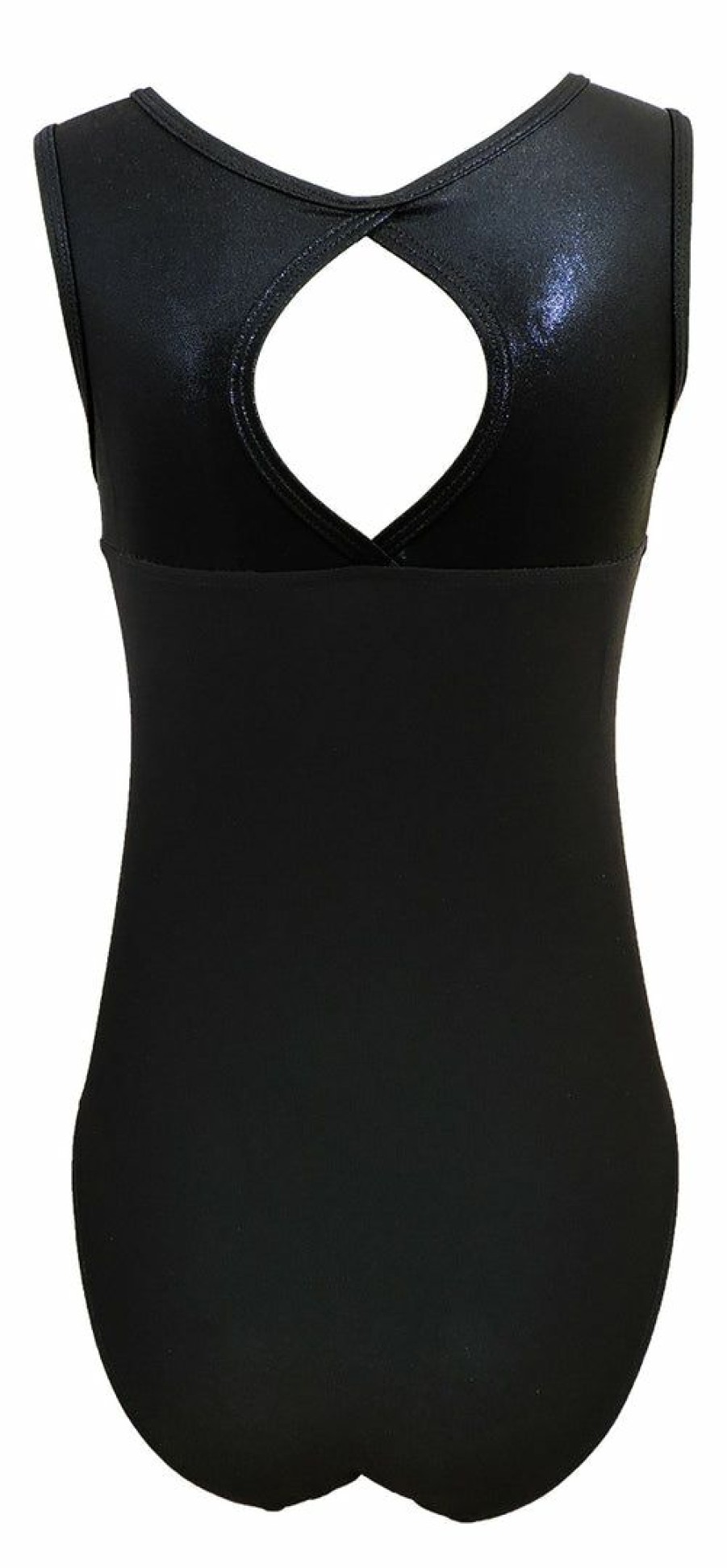 By Sport * | Promo Madsportsstuff Leotards Keyhole Style Girls Gymnastics Leotard Black