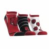 Ncaa Socks * | Wholesale Tck All Schools Arkansas Razorbacks No Show Socks Full Field 3 Pack Red/Black/White