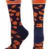 Ncaa Socks * | Discount Tck Texas San Antonio Roadrunners Socks Womens Savage Crew Socks Blue/Orange