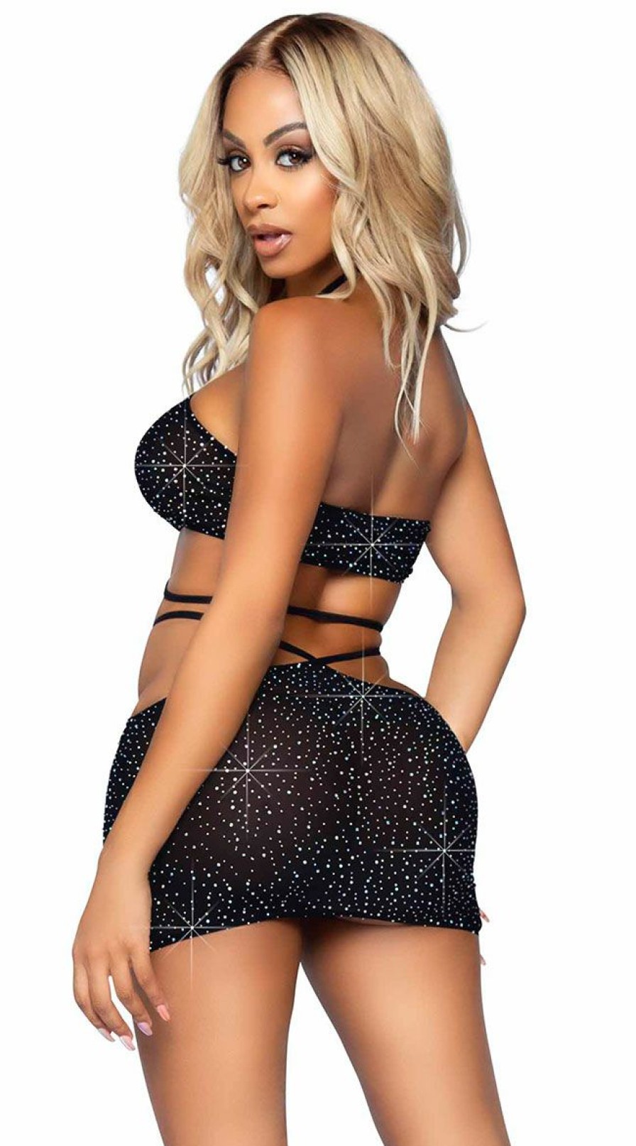 Lingerie * | Leg Avenue Shake It Off Two Piece Set