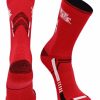 Ncaa Socks * | Discount Tck Houston Cougars Socks University Of Houston Cougars Champion Crew Socks All Schools Red/Black