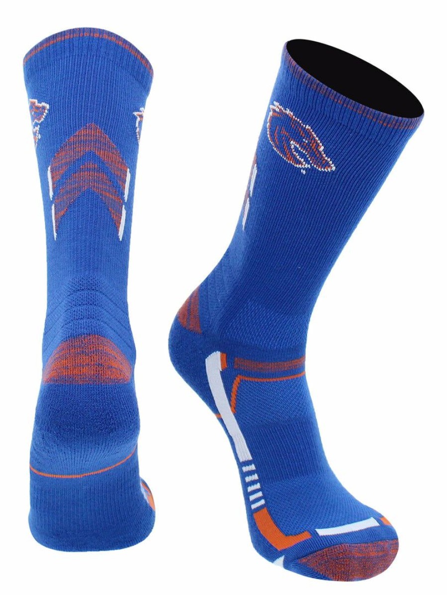 Ncaa Socks * | Wholesale Tck Boise State Broncos Socks Boise State University Broncos Champion Crew Socks All Schools Blue/Orange