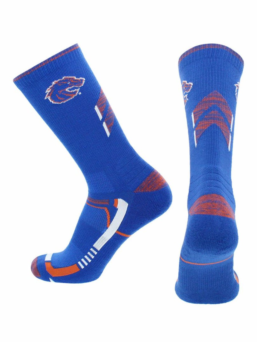 Ncaa Socks * | Wholesale Tck Boise State Broncos Socks Boise State University Broncos Champion Crew Socks All Schools Blue/Orange