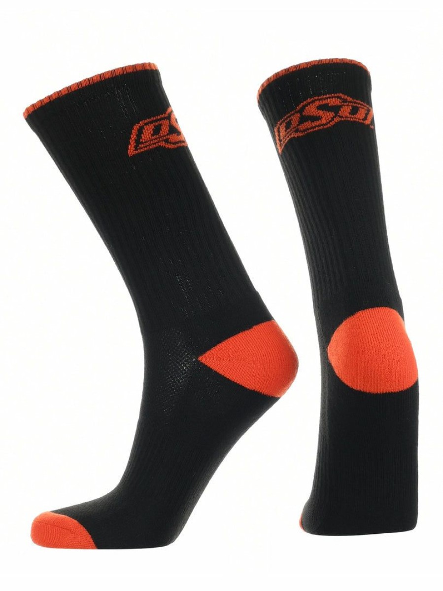 Ncaa Socks * | Outlet Tck Oklahoma State Cowboys Socks Campus Legend Crew Length All Schools Black/Orange