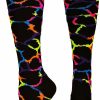 Ncaa Socks * | Top 10 Madsportsstuff Giraffe Over The Calf Athletic Socks (Multiple Colors) Softball Socks