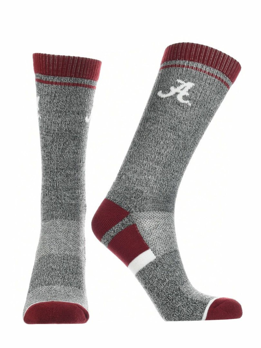 Ncaa Socks * | Best Reviews Of Tck Alabama Crimson Tide Socks Victory Parade Crew Length All Schools Crimson/Grey/White