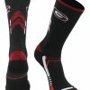 Ncaa Socks * | Budget Tck Georgia Bulldogs Socks University Of Georgia Bulldogs Champion Crew Socks Black/Red