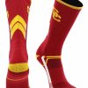 Ncaa Socks * | Best Sale Tck Usc Trojans Socks University Of Southern California Trojans Champion Crew Socks Cardinal/Gold