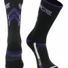 Ncaa Socks * | Coupon Tck Gcu Lopes Grand Canyon Antelopes Socks Grand Canyon University Antelopes Champion Crew Socks All Schools Black/Purple