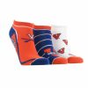 Ncaa Socks * | Best Pirce Tck Virginia Cavaliers No Show Socks Full Field 3 Pack Blue/Orange/White