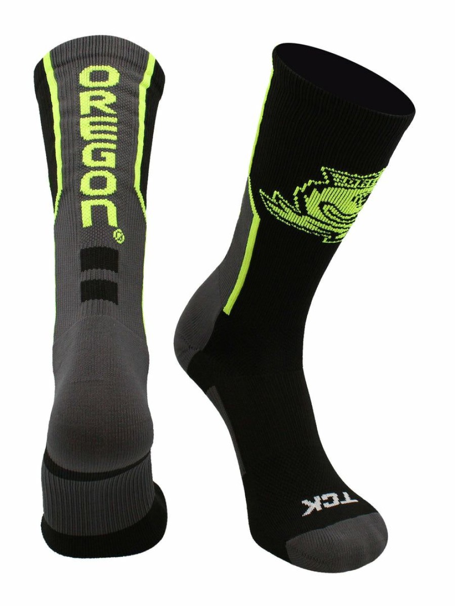 Ncaa Socks * | New Tck Ncaa Oregon Ducks Socks Perimeter Crew