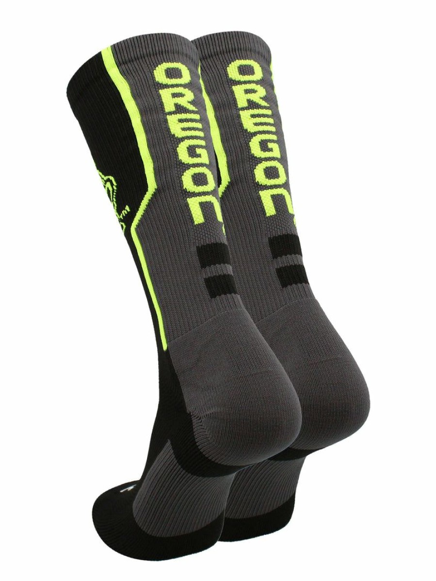 Ncaa Socks * | New Tck Ncaa Oregon Ducks Socks Perimeter Crew