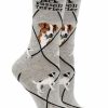 Ncaa Socks * | Flash Sale Whd Crazy Socks Crew Jack Russell Terrier Socks For Women Gift For Dog Lovers Gray