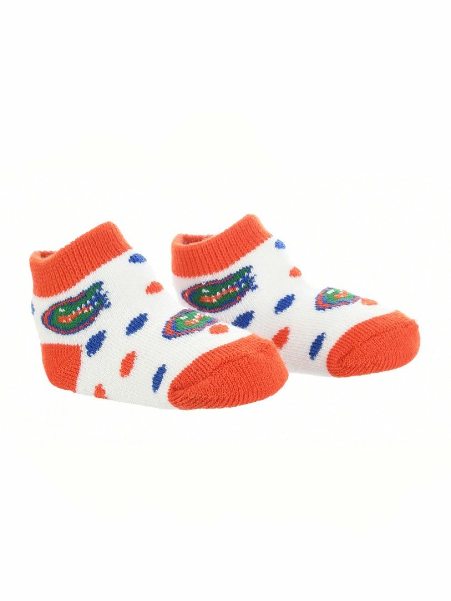 Ncaa Socks * | Top 10 Tck Florida Gators Toddler Socks Low Cut Little Fan All Schools Orange/Blue/White