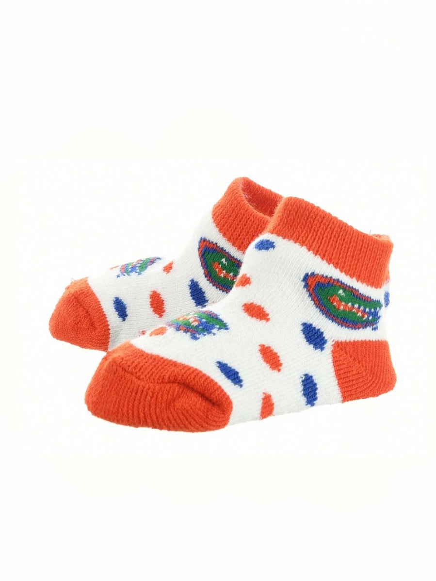 Ncaa Socks * | Top 10 Tck Florida Gators Toddler Socks Low Cut Little Fan All Schools Orange/Blue/White