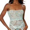 Lingerie * | Dreamgirl Delicated Ruched Mint Chemise Set