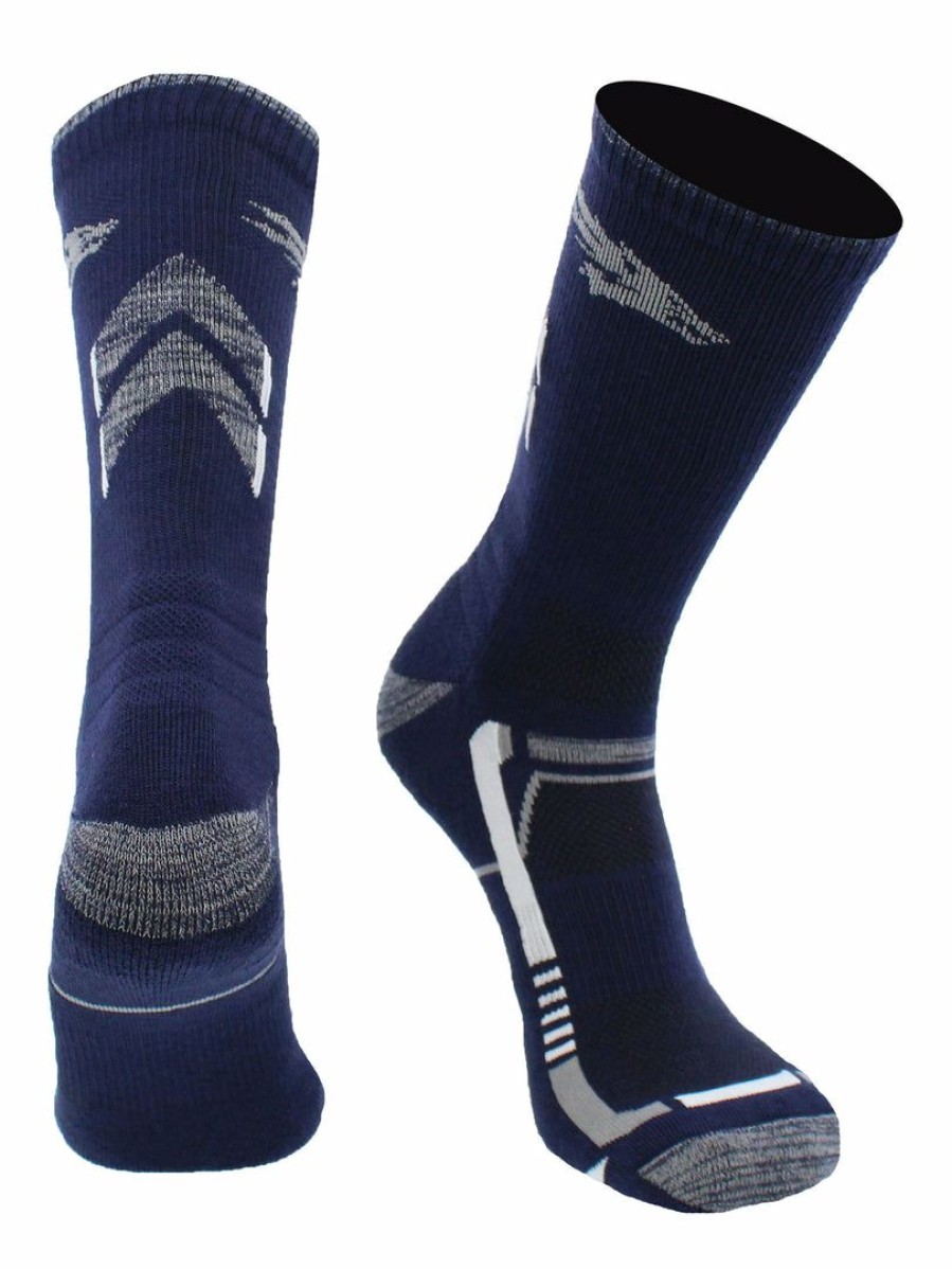 Ncaa Socks * | Best Reviews Of Tck Nevada Wolf Pack Socks University Of Nevada Wolf Pack Champion Crew Socks All Schools Blue/Silver