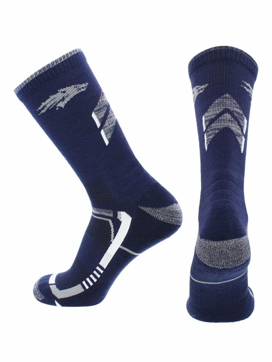 Ncaa Socks * | Best Reviews Of Tck Nevada Wolf Pack Socks University Of Nevada Wolf Pack Champion Crew Socks All Schools Blue/Silver