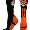 Ncaa Socks * | Budget Madsportsstuff Tigers Logo Athletic Crew Socks (Multiple Colors)