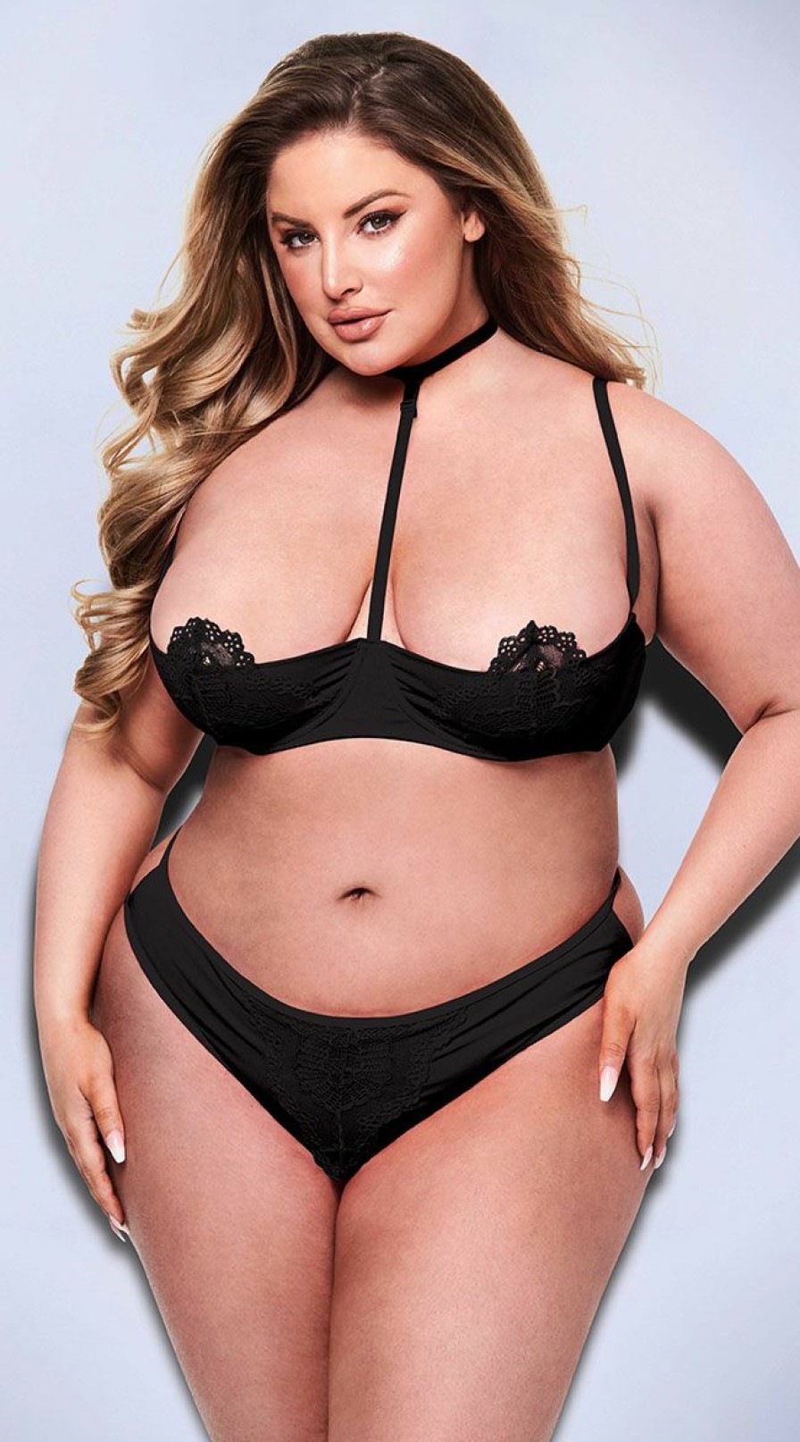 Lingerie * | Baci Plus Size Cup Runneth Over Bra Set