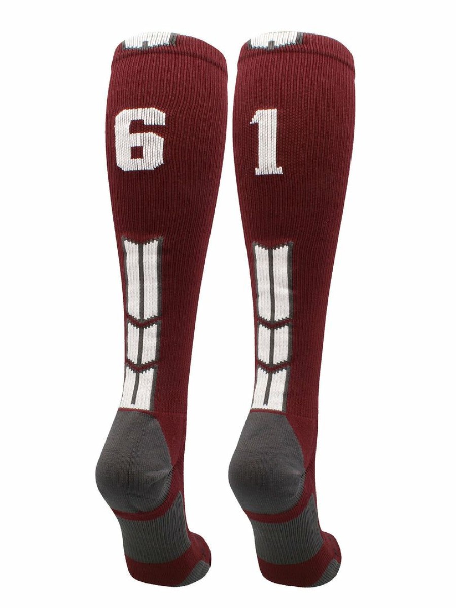 Ncaa Socks *  Budget Madsportsstuff Maroon Player Id Custom