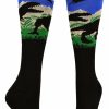 Ncaa Socks * | Budget Madsportsstuff Soccer Socks Wild T-Rex Dinosaur Socks Over The Calf Dark Royal