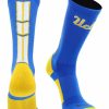 Ncaa Socks * | Best Reviews Of Tck Sports Ucla Bruins Socks Baseline 3.0 Crew Blue/Gold/White