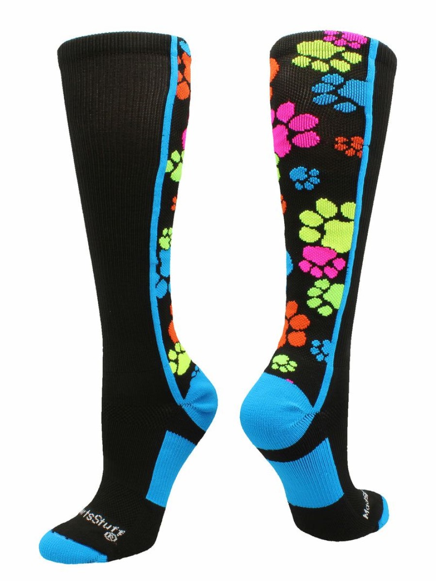 Ncaa Socks * | Cheapest Madsportsstuff Softball Socks Crazy Socks With Paws Over The Calf (Multiple Colors)