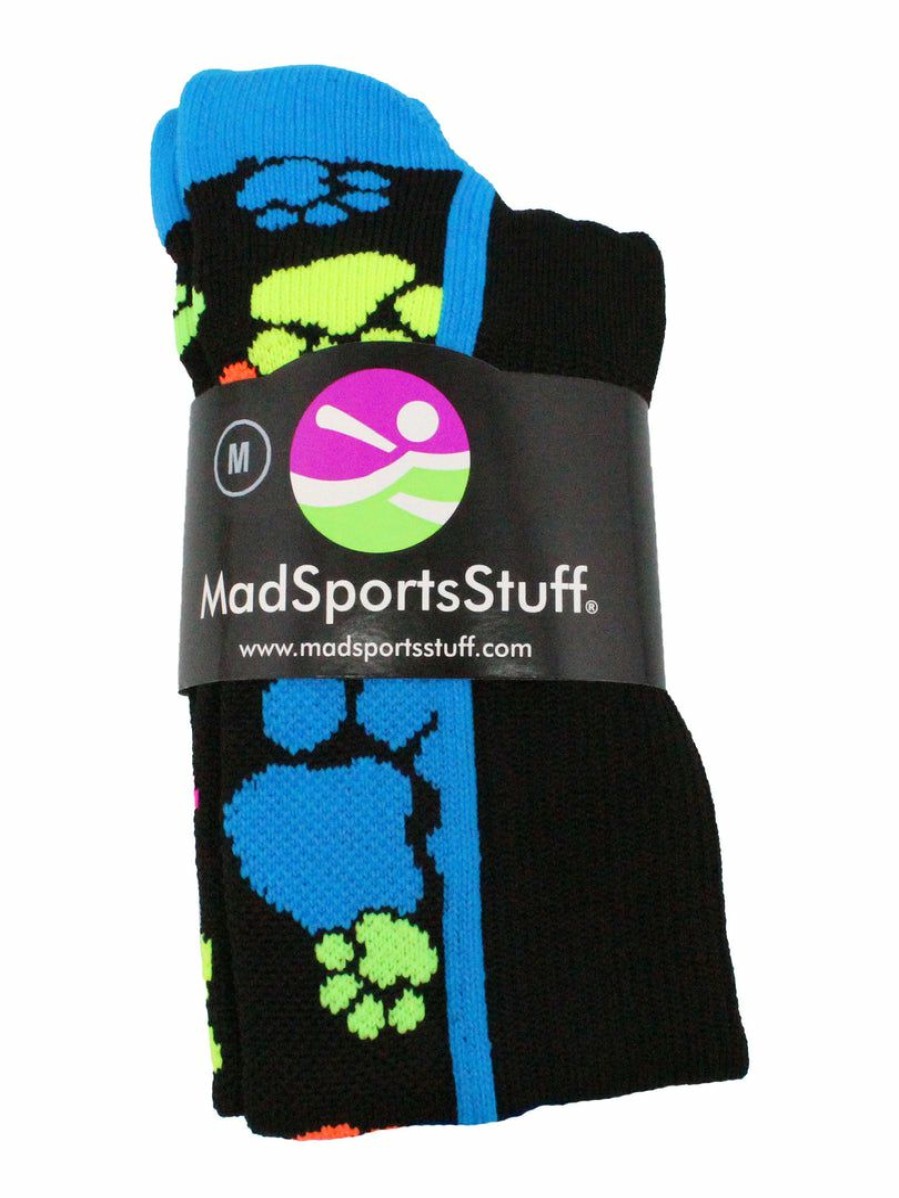 Ncaa Socks * | Cheapest Madsportsstuff Softball Socks Crazy Socks With Paws Over The Calf (Multiple Colors)