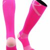 Ncaa Socks * | Best Pirce Tck Pink Ribbon Awareness Over The Calf Socks