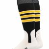 Ncaa Socks * | New Madsportsstuff Baseball Stirrup Socks 3 Stripe With Featheredge