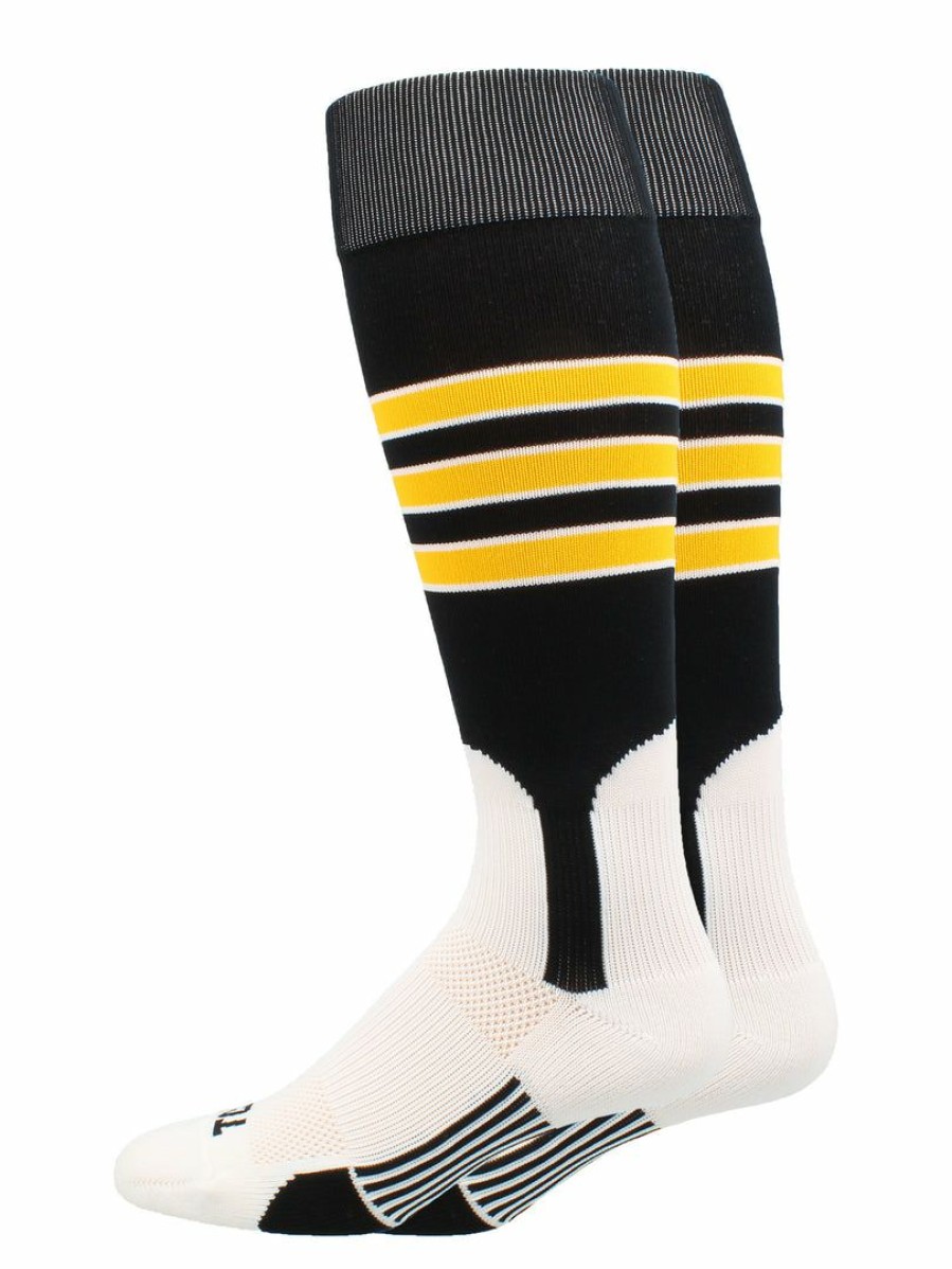 Ncaa Socks * | New Madsportsstuff Baseball Stirrup Socks 3 Stripe With Featheredge