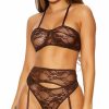 Lingerie * | Forplay Lust Over You Garter Bra Set