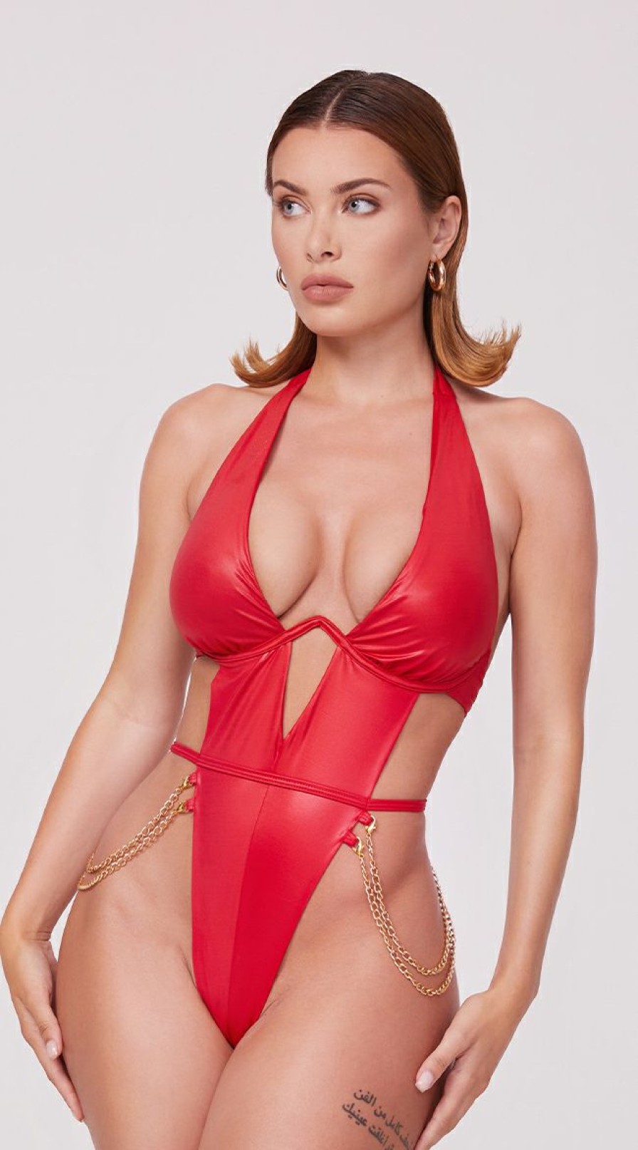 Lingerie * | Yandy X Lana Rhoades Red Light Vision Bodysuit