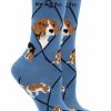 Ncaa Socks * | Promo Whd Crazy Socks Crew Beagle Socks For Women Gift For Dog Lovers