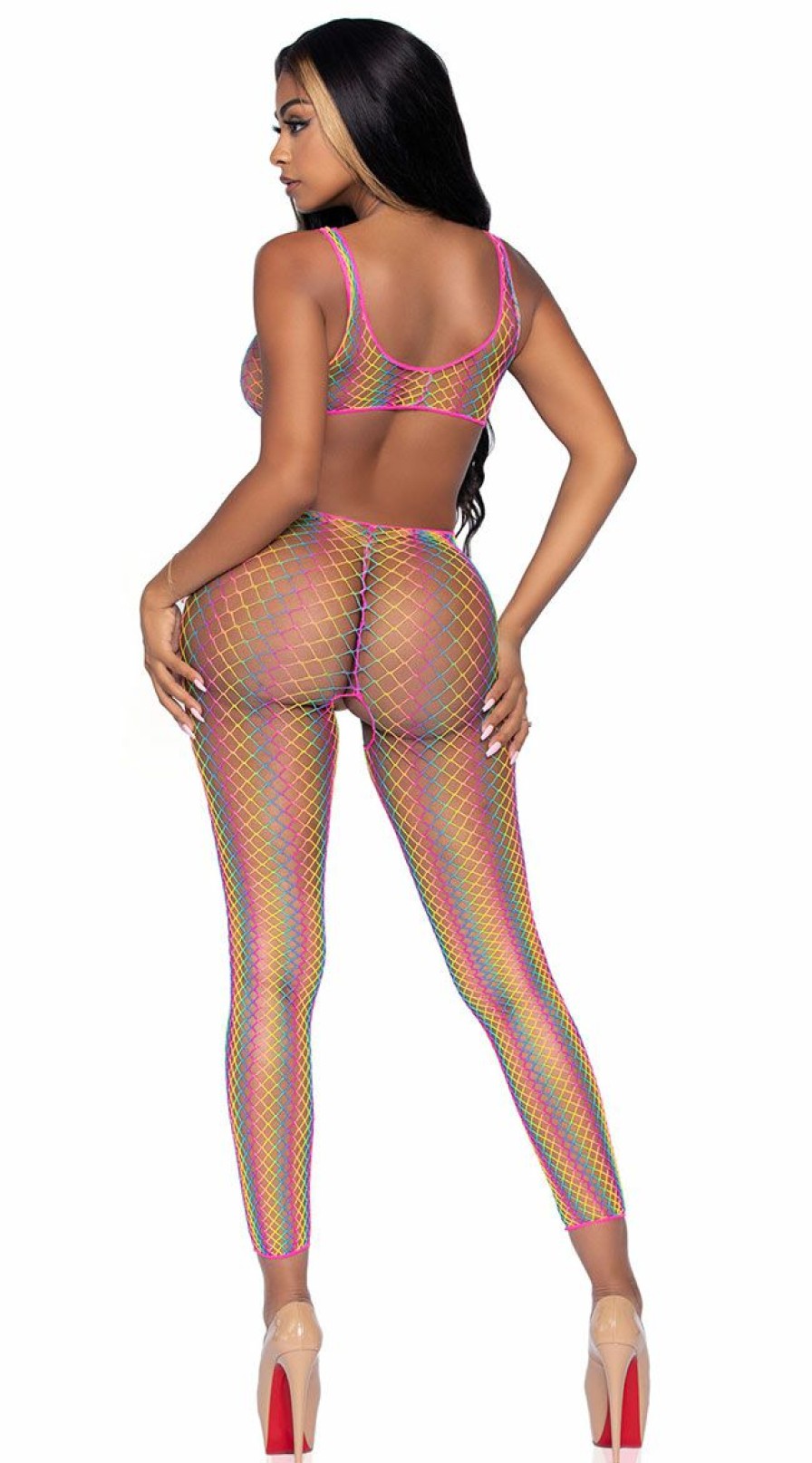 Lingerie * | Leg Avenue Rainbow Radiance Bodystocking