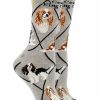 Ncaa Socks * | Brand New Whd Crazy Socks Crew Cavalier King Charles Spaniel Socks For Women Gift For Dog Lovers