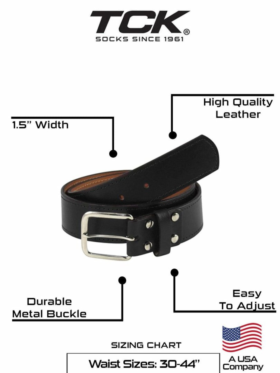 By Sport * | Outlet Tck Premium Leather Belt Baseball/Softball Umpires, Football/Basketball Referees, All Coaches (5 Colors, Sizes 30-44) Baseball Belts