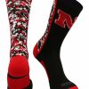 Ncaa Socks * | Top 10 Tck All Schools Nebraska Cornhuskers Socks Digital Camo Crew