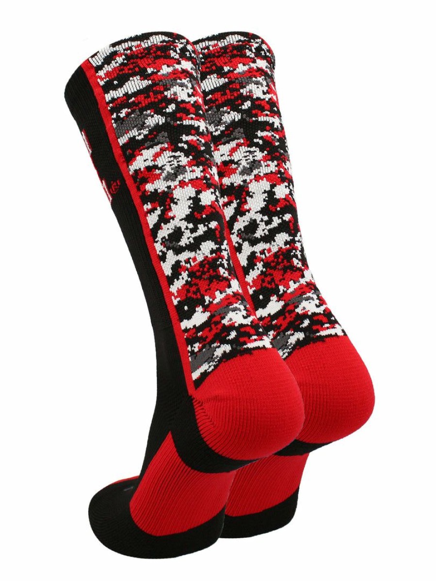 Ncaa Socks * | Top 10 Tck All Schools Nebraska Cornhuskers Socks Digital Camo Crew