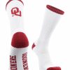 Ncaa Socks * | Best Reviews Of Tck Ou Oklahoma Sooners Socks Basic Crew White Socks All Schools White/Crimson