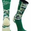 Ncaa Socks * | Buy Tck Sports University Of South Florida Bulls Socks Woodland Camo Crew All Schools Green/Gold