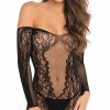 Lingerie * | Rene Rofe Demure Long Sleeve Chemise