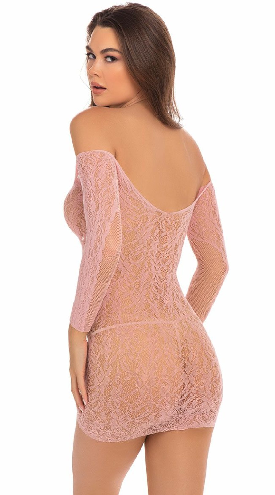 Lingerie * | Rene Rofe Demure Long Sleeve Chemise