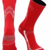 Ncaa Socks * | Best Sale Tck All Schools New Mexico Lobos Socks University Of New Mexico Lobos Champion Crew Socks Red/Black