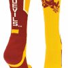 Ncaa Socks * | Promo Tck Arizona State University Socks Asu Sun Devils Perimeter Crew Gold/Maroon/White