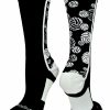 Ncaa Socks * | Best Pirce Madsportsstuff Crazy Volleyball Logo Crew Socks (Multiple Colors) Volleyball Socks