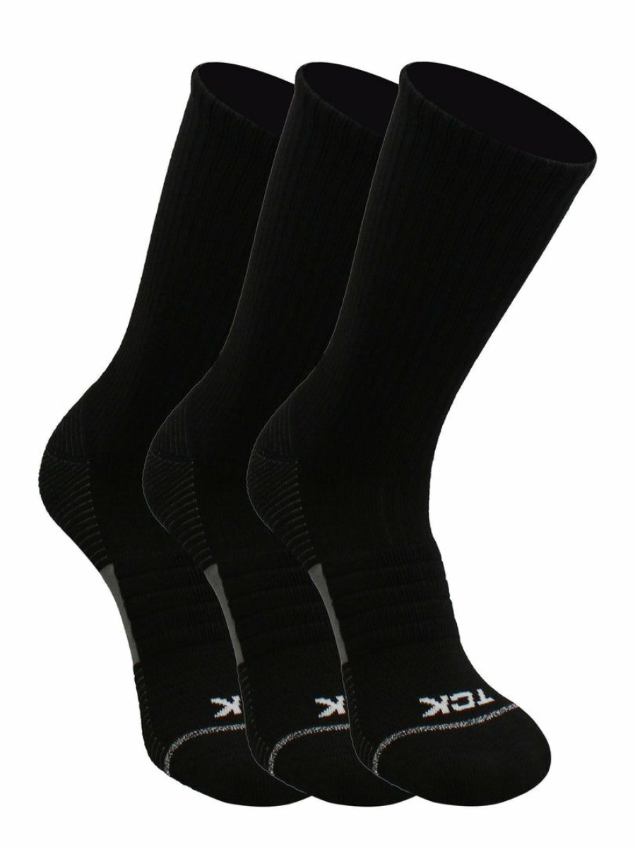 Ncaa Socks * | Promo Tck Basketball Socks For Men Or Women 9-11, 10-13, Elite Athletic Cushion Crew Socks With Arch Compression 3-Pack